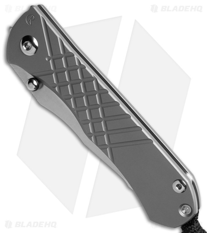 Chris Reeve Umnumzaan Frame Lock Knife Glass Blasted Titanium (3.7" Stonewash)