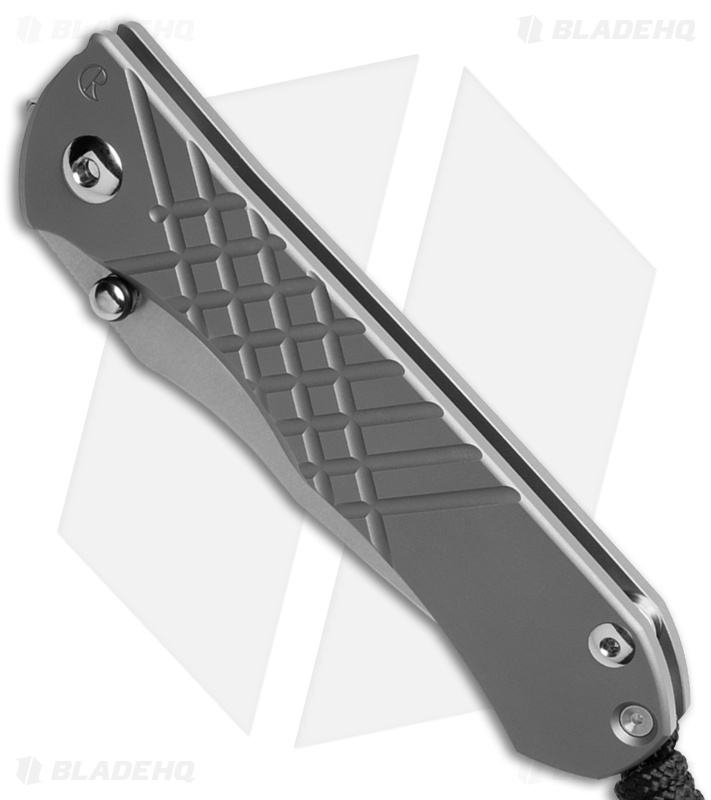 Chris Reeve Umnumzaan Tanto Frame Lock Knife Titanium Glass Blasted (3.7" Blast)