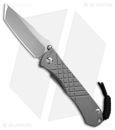 Chris Reeve Umnumzaan Tanto Frame Lock Knife Titanium Glass Blasted (3.7" Blast)