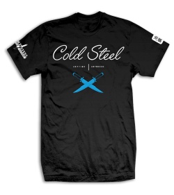 Cold Steel Cursive Short Sleeve T-Shirt (Black)