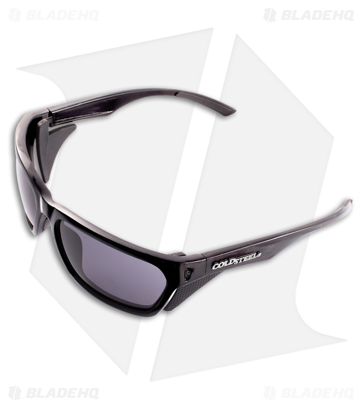 Cold Steel Mark-III Lo-Pro Battle Shades Sunglasses (Glossy Black/Gray Lenses) 