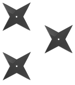 Cold Steel Throwing Star Medium Sure Strike Shuriken (Set of 3) 80SSB3Z | 5550