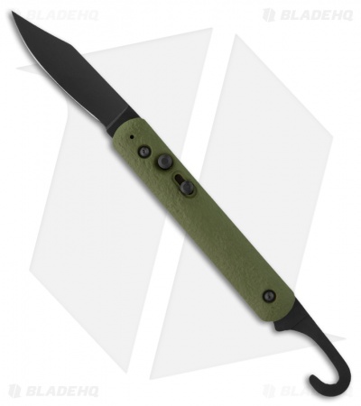 Colonial Knife Company Auto Rescue Military Knife Bail Loop (Green PLN) M-726B