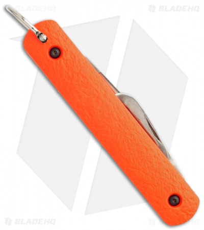 Colonial Knife Company M-724 Orange Auto Rescue Knife w/Bail Loop (3" Pln)
