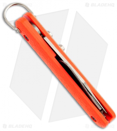 Colonial Knife Company M-724 Orange Auto Rescue Knife w/Bail Loop (3" Pln)