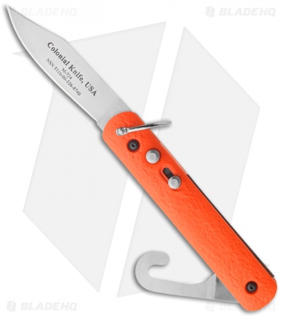 わ*ろ様 (5169)米軍放出コロニアル レスキューカッターM-724 レア　美 Colonial Knife Company M-724 Orange Auto Rescue Knife Bail Loop