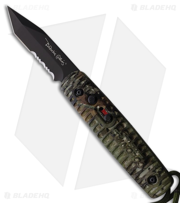 Colonial Knife Co. Auto Ranger Automatic Knife Camo Polymer (2.75" Black Serr)