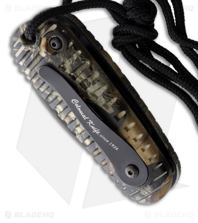 Colonial Knife Co. Auto CKC Automatic Knife Camo ABS (2" Black Oxide)