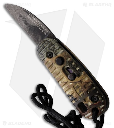 Colonial Knife Co. Auto CKC Automatic Knife Camo ABS (2" Black Oxide)