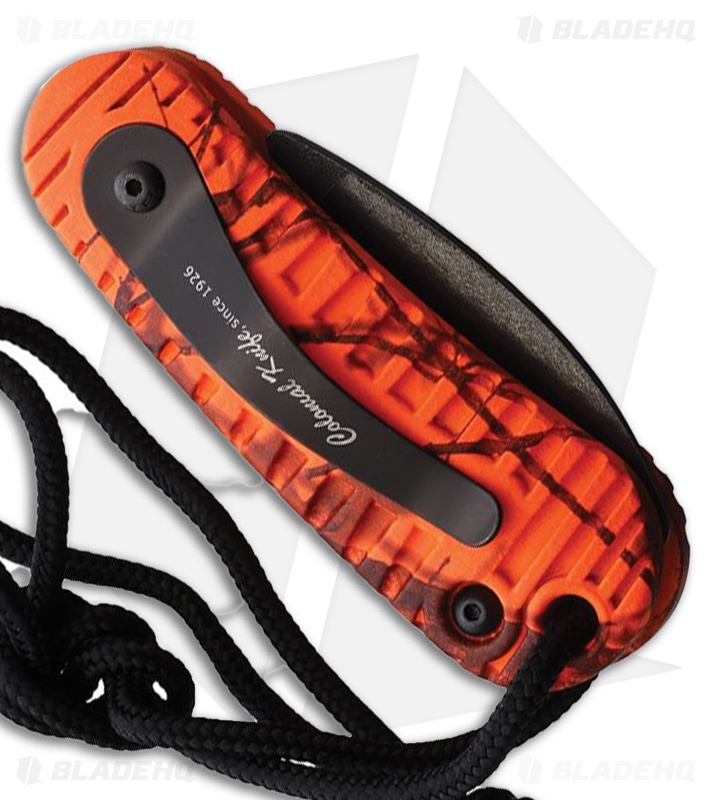 Colonial Knife Co. Auto CKC Automatic Knife Orange Camo ABS (2" Black Oxide)