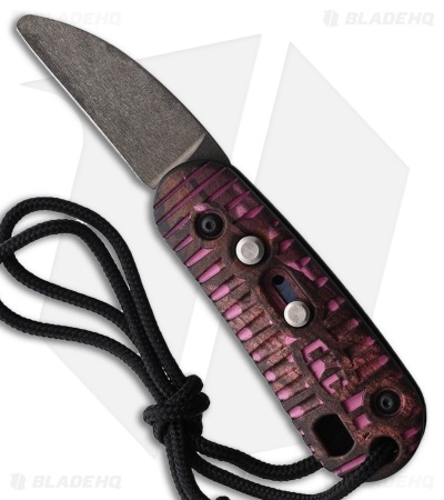 Colonial Knife Co. Auto CKC Automatic Knife Pink Camo ABS (2" Black Oxide)
