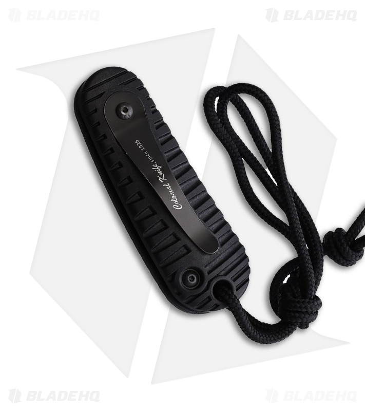 Colonial Knife Co. Auto CKC Automatic Knife Black ABS (2" Black Oxide Full Serr)