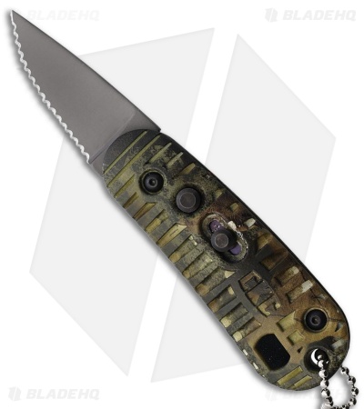 Colonial Knife Co. Auto CKC Automatic Knife Mossy Oak Camo ABS (2" SW Full Serr)