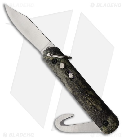 Colonial Knife Co. Auto Clip Point/Guthook Knife Mossy Oak Camo GFN (3" Satin)