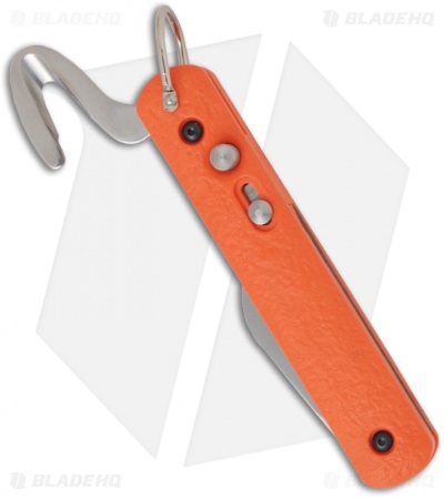 Colonial Rescue Automatic Hook Knife Tool Orange (1.75" Polish Plain) R-51 