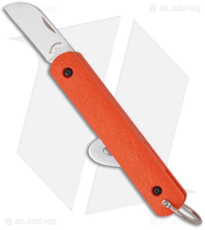Colonial Rescue Automatic Hook Knife Tool Orange (1.75" Polish Plain) R-51 
