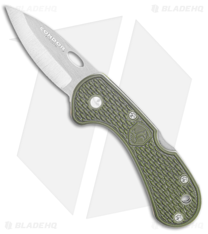 Condor Baby Cadejo Lock Back Folding Knife Army Green (2.1" Satin)