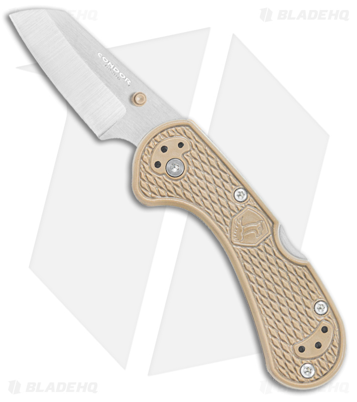 Condor Cadejo Cleaver Lock Back Knife Desert (2.8" Satin)