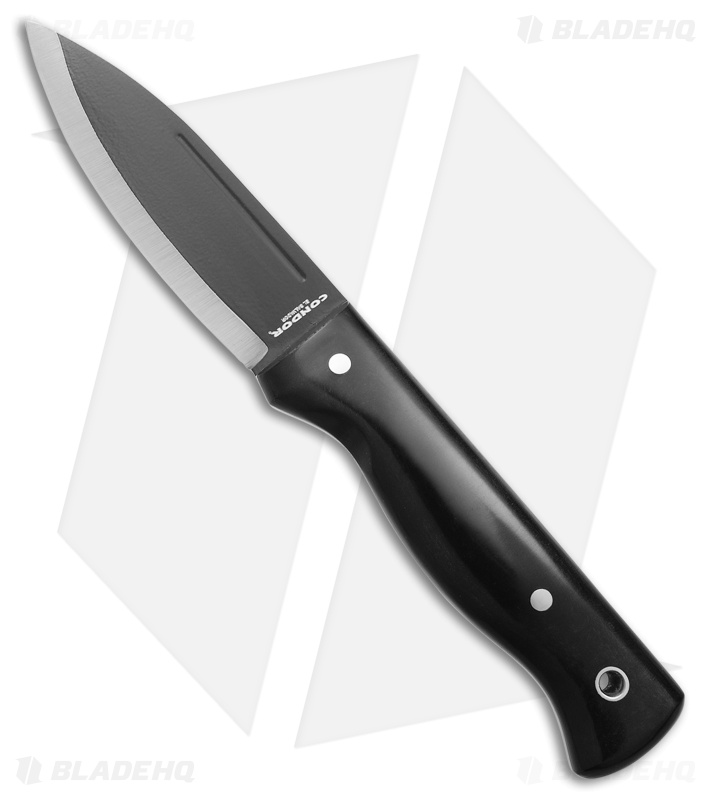 Condor Darklore Fixed Blade Black Paper Micarta | Blade HQ