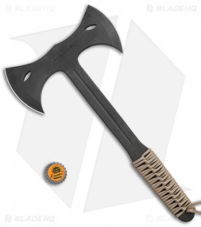 Condor Double Bit Throwing Axe Tan Paracord (Black) CTK1402-1.4