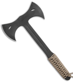 Condor Double Bit Throwing Axe Tan Paracord (Black) CTK1402-1.4