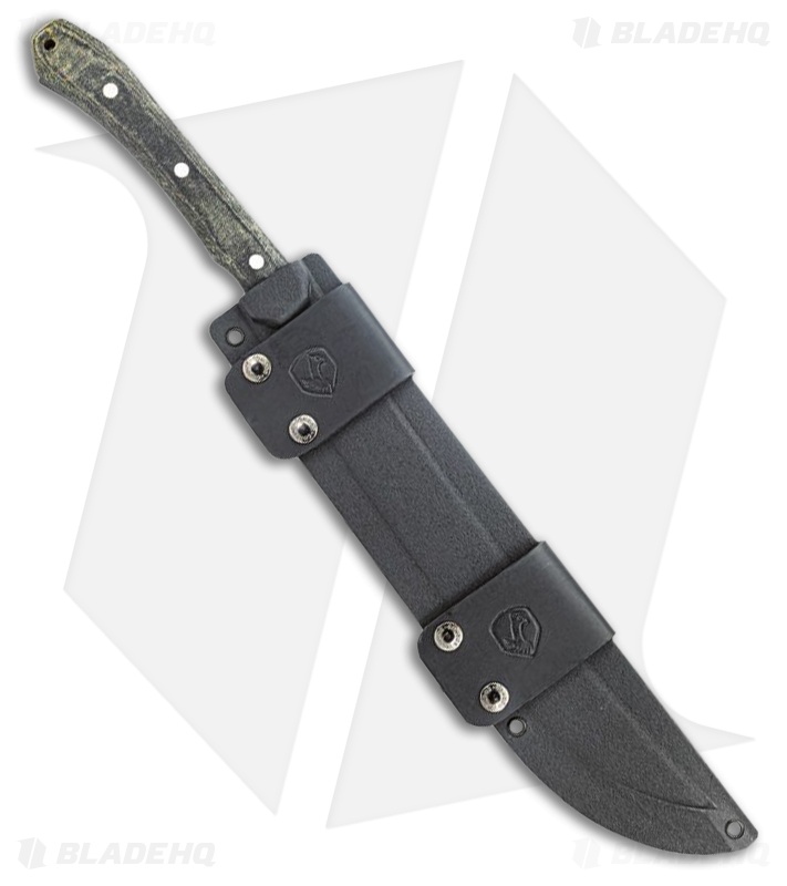Condor K-Night Machete Fixed Blade Knife Black Micarta (4.3" Blasted Satin)