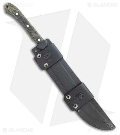 Condor K-Night Machete Fixed Blade Knife Black Micarta (4.3" Blasted Satin)