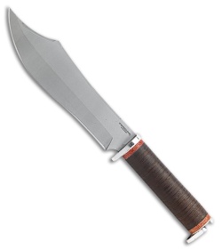 Condor Gray Pioneer Bowie Fixed Blade Knife Stacked Leather/Red Micarta (7&quot; BB) | 215762