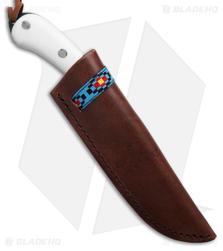 Condor Blue River Fixed Blade Knife Blue Turquoise/White Micarta (4.3" SW)
