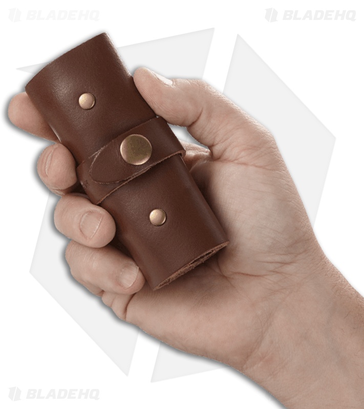 CRKT Wu Hex Bit Driver Tool Roll - Leather/Brass 9911
