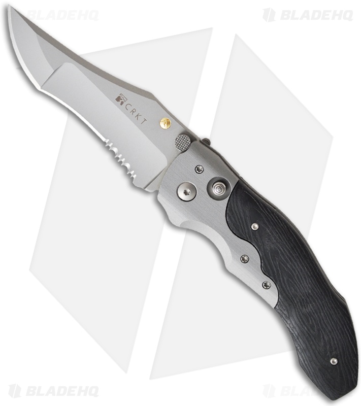 CRKT Elishewitz Pharaoh Automatic Conversion Knife Black Zytel