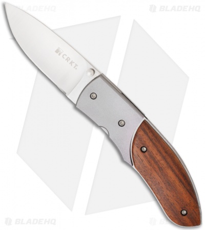 CRKT Kommer 30-30 Cocobolo Folding Knife (3" Satin Plain) 2865W