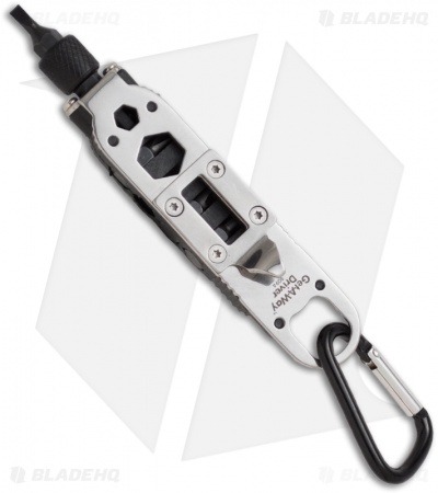 CRKT Get-A-Way Driver Tool Kit w/ Screwdriver LED Light Carabiner 9094