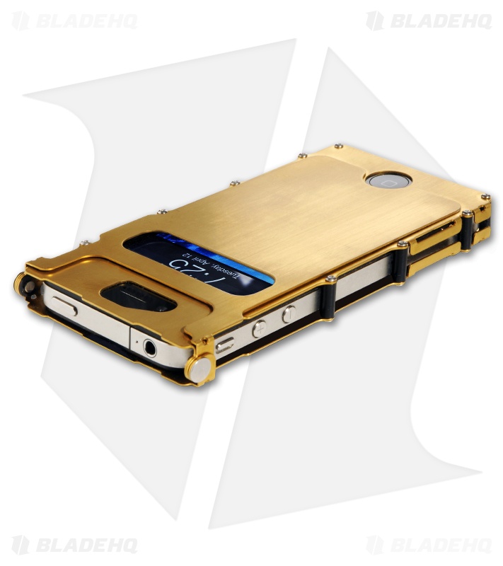 CRKT iNoxCase Stainless Steel iPhone 4/4S Case (Gold) INOX4G