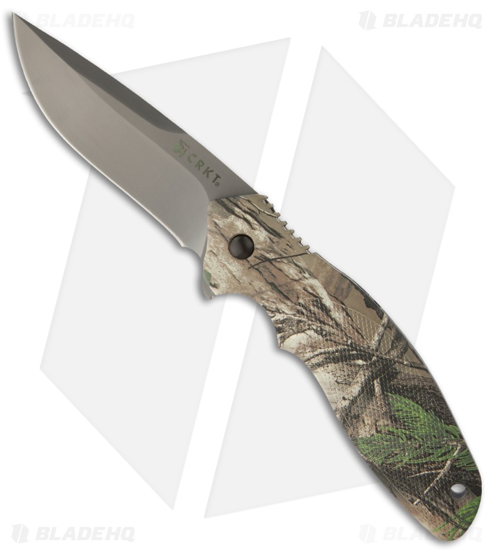 CRKT Shenanigan Z Liner Lock Knife Green Camo (3.25