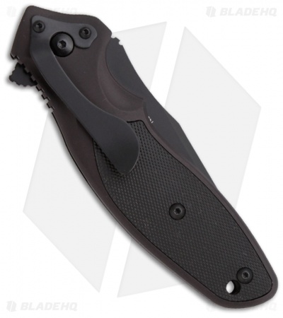 CRKT Shenanigan Tanto Liner Lock Knife Black Aluminum (3.25