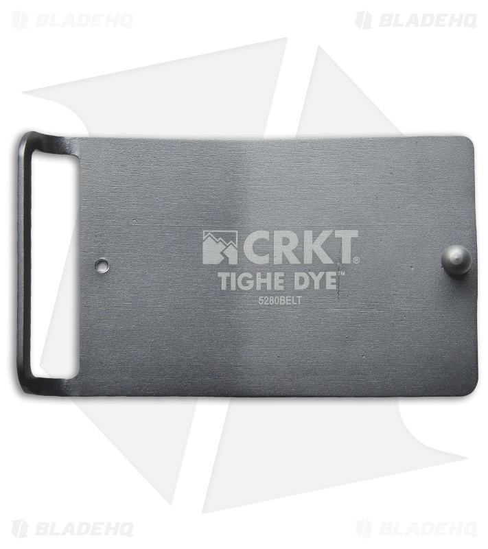 CRKT Tighe Dye Belt Buckle Gray Aluminum 5280BELT