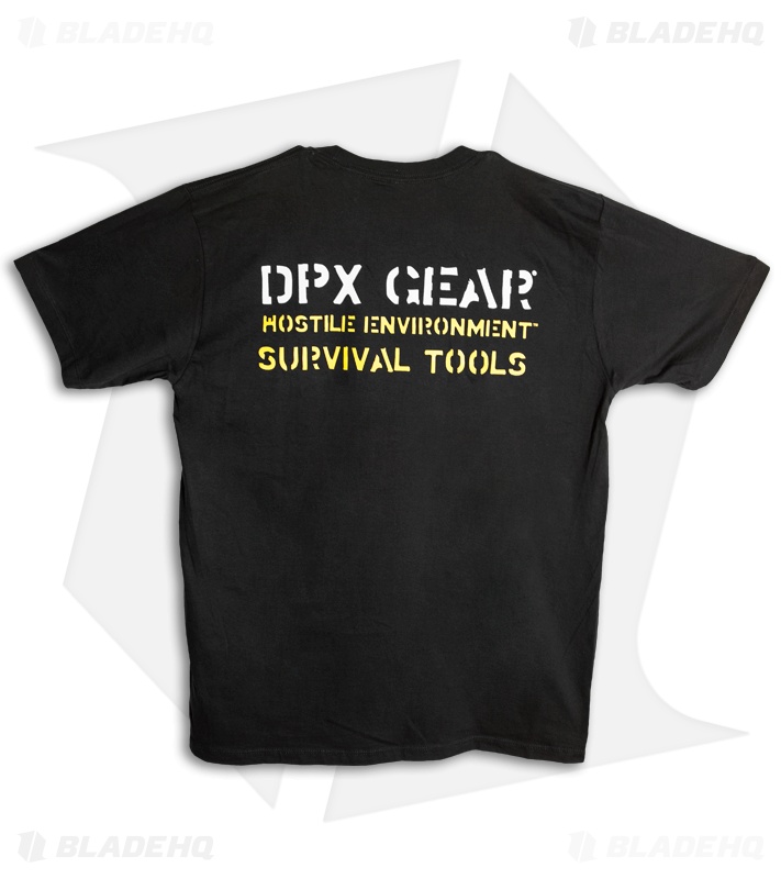 DPx Gear Yellow HEST w/ Centered Mr. DP Logo Short Sleeve T-Shirt