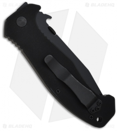 Emerson CQC-15 BT Knife Tanto w/ Wave (3.9" Black Plain)