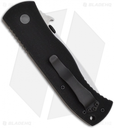 Emerson Super CQC-7 SFS Tanto Knife w/ Wave (3.78" Stonewash Serr) CQC7SFS