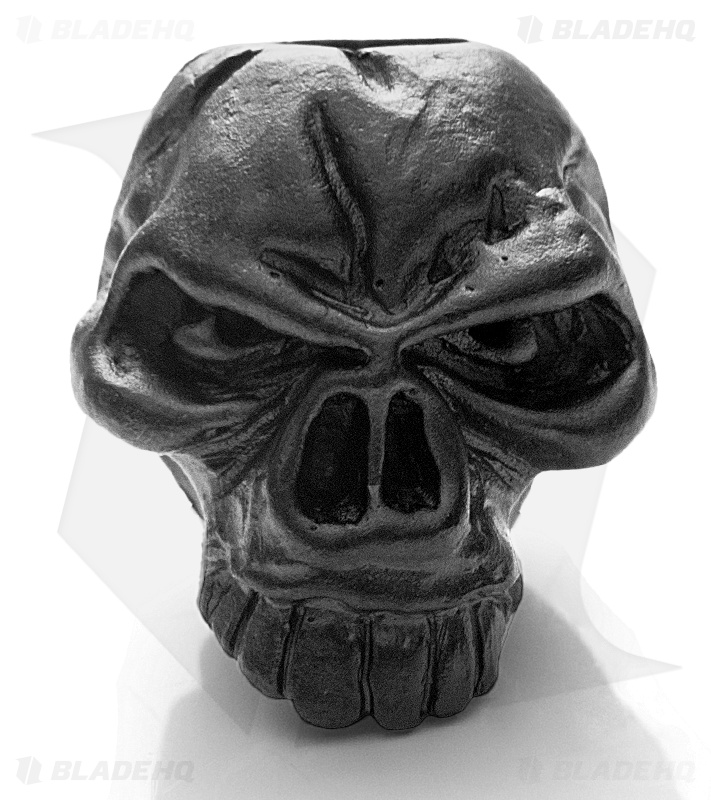 Schmuckatelli Emerson Skull Lanyard Bead (Matte Hematite)
