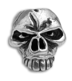 Schmuckatelli Emerson Skull Lanyard Bead (Pewter)