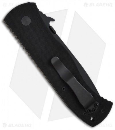 Emerson Super CQC-7 BT Tanto Knife w/ Wave (3.78" Black Plain) CQC7BT