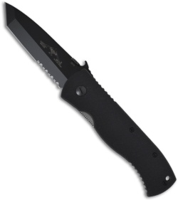 Emerson Super CQC-7 BTS Tanto Knife w/ Wave (3.78" Black Serr) CQC7BTS