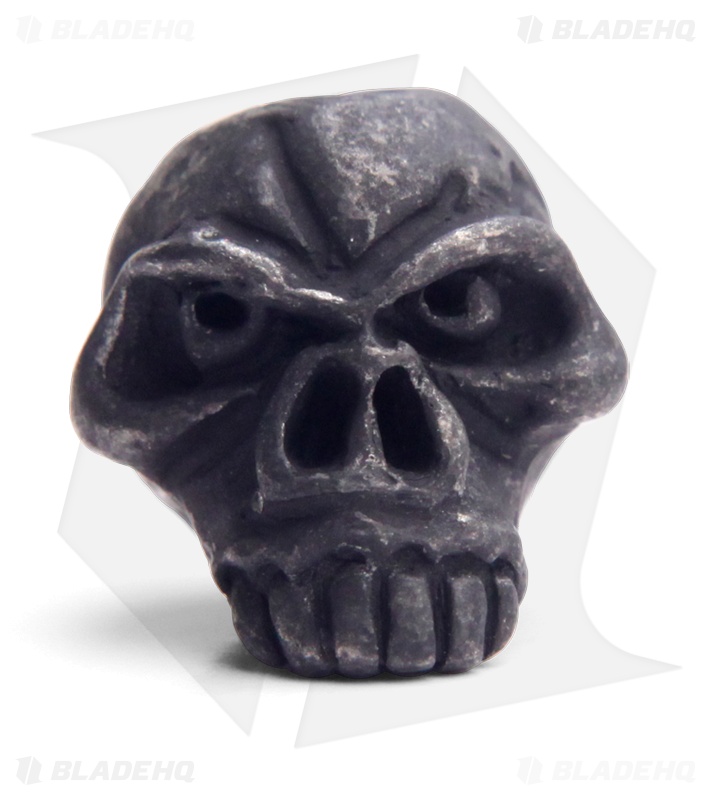 Schmuckatelli Emerson JUMBO Skull Lanyard Bead (Black Oxidized)
