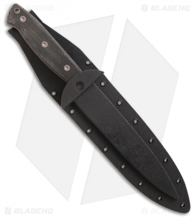 EnTrek Close Combat Knife Double-Edge Fixed Blade (7" Bead Blast Plain)