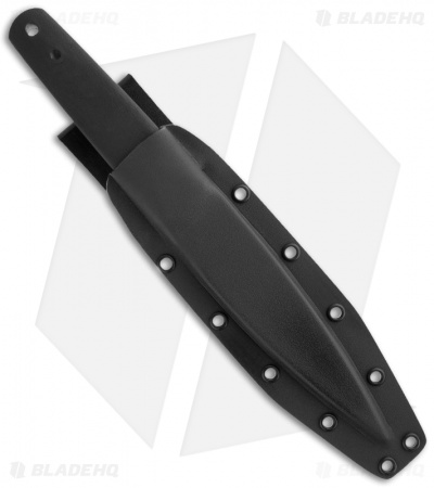 Entrek Bullet MKII Knife Tactical Fixed Blade Dagger (4.875" Black Plain)