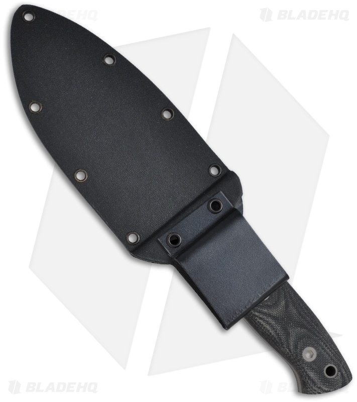 EnTrek Cobra Fixed Blade Knife w/ Micarta Handle (4" Bead Blast Plain)