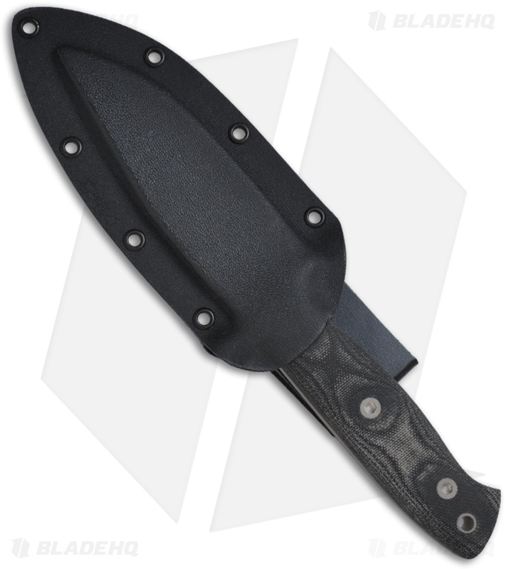 EnTrek Cobra Fixed Blade Knife w/ Micarta Handle (4" Bead Blast Plain)
