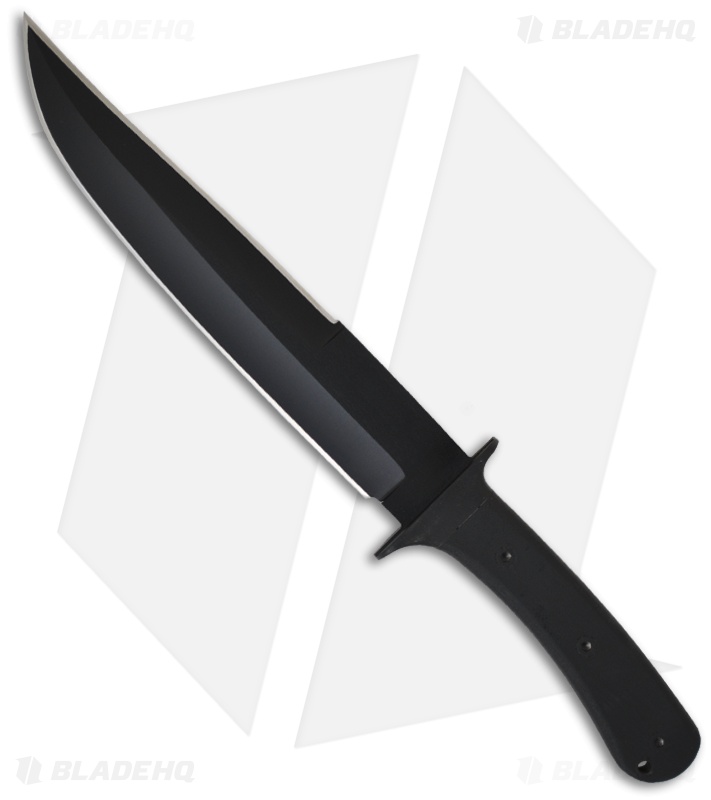 EnTrek Ranger MKII Tactical Fixed Blade Knife (9" Black Plain)
